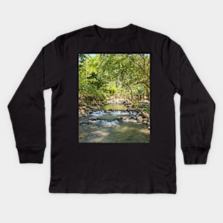 Mountain Stream, Jasaan, Misamis Oriental, Mindanao, Philippines Kids Long Sleeve T-Shirt